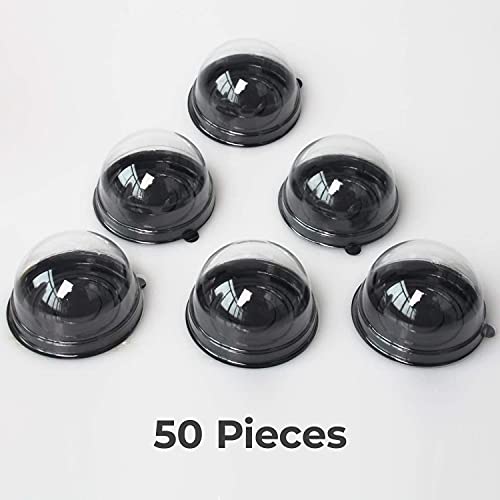 Plastic Containers with Lids Black Cupcake Boxes – 50Pcs Clear Cupcake Stand – Mini Cupcake Container Disposable – Individual Cupcake Container Mooncake Muffin Boxes for Thanksgiving or Christmas Gift | The Storepaperoomates Retail Market - Fast Affordable Shopping