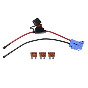 SEFEPODER Replacement Wire Harness Connector Compatible with Peg Perego Children Ride-on Car, 12AWG Wire with Fuse, Lithium LiFePO4 and Lead-Acid Batteries Both Available