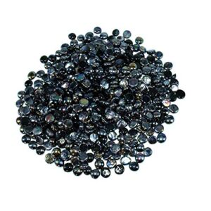 Flat Glass Marbles for Vases – 5 LB Black Decorative Stone Beads for Vases, Crafts, Colored Rocks Table Scatter, Aquarium and Fish Tank Pebbles, Party Centerpieces, Gem Décor, Mosaics, Floral Displays