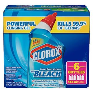 Clorox Toilet Bowl Cleaner with Bleach, 6 Count