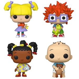 Funko POP! TV Nickelodeon: Rugrats Collectors Set – 4 Figure Set: Angelica, Chuckie, Susie, & Tommy (Possible Chase Variant)