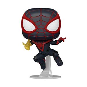 Funko Pop! Games: Marvel’s Spider-Man: Miles Morales- Miles Morales (Styles May Vary), 3.75 inches
