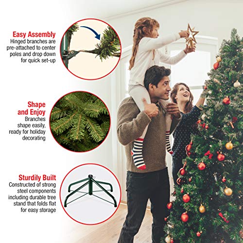 National Tree Company ‘Feel Real’ Pre-lit Artificial Christmas Tree Includes Pre-strung White Lights Jersey Fraser Fir – 7.5 ft | The Storepaperoomates Retail Market - Fast Affordable Shopping