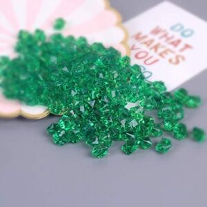 Liying shop Acrylic Ice Rock, 1/2 Inch Acrylic Faux Ice Cubes Crystals Treasure Gems for Table Scatters, Vase Fillers, Fish Tank, Party Decoration, Arts & Crafts (Emerald Green)