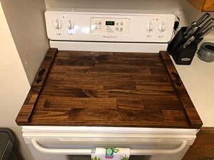 Rustic Stove Top Cover, Wooden Tray For Stove, Stove Top Tray, Wood Stove Tray, Decorative Tray