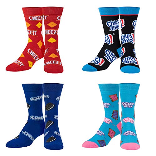 Crazy Socks, Fun Socks for Men Women, Snack Food & Candy, 8 Pair Crew, Large | The Storepaperoomates Retail Market - Fast Affordable Shopping