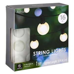 8 Pack: 16ct. Frosted Globe String Lights by Ashland™