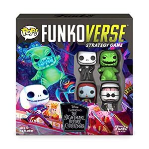 Funkoverse: Disney The Nightmare Before Christmas 100 4-pack Board Game – Amazon First to Market Exclusive, Multicolor