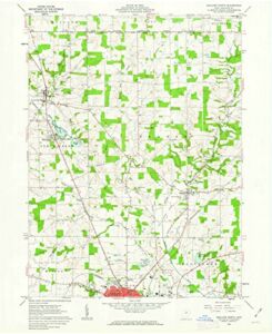 Ohio Maps – 1961 Ashland North, OH – USGS Historical Topographic Wall Art – 44in x 55in