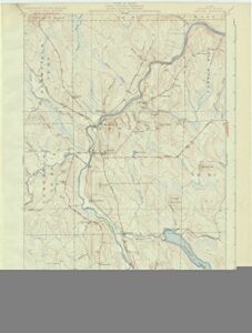 Maine Maps – 1934 Ashland, ME – USGS Historical Topographic Wall Art – 44in x 59in