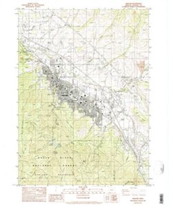 Oregon Maps – 1983 Ashland, OR – USGS Historical Topographic Wall Art – 44in x 55in