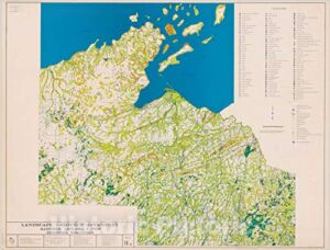 Historic Pictoric Map : Bayfield, Ashland & Iron Counties, Wisconsin 1964 2, Landscape Resource Inventory Wisconsin, Antique Vintage Reproduction : 58in x 44in
