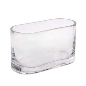 12 Pack: 6.9″ Oval Glass Vase by Ashland®