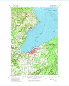 1964 Ashland, WI – Wisconsin – USGS Historical Topographic Map : 44in x 55in