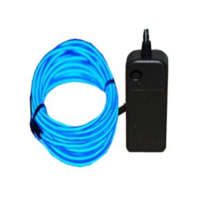 JYtrend 15ft Neon El Wire Light Kit for Decoration,Party, Halloween, Burning Man (Blue)