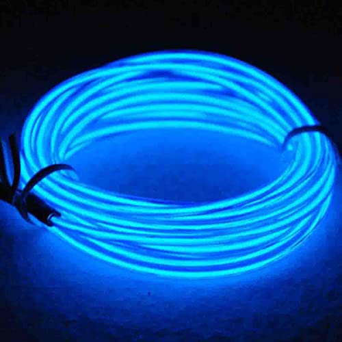JYtrend 15ft Neon El Wire Light Kit for Decoration,Party, Halloween, Burning Man (Blue) | The Storepaperoomates Retail Market - Fast Affordable Shopping