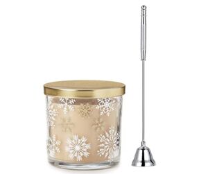 Christmas Candle Winter Wonder Lane Christmas Scented Jar Candle 14 Oz! Cookie Scent with Snowflake Decal Jar Candle & Candle Snuffer! Aromatic Decor for Your Living Room, Bedroom and More! (Cookies)