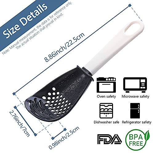 Multifunctional Cooking Spoon Strainers – Strainers for Kitchen Tools Small Silicone Spatula Spoon – Heat-resistant, for Cooking, Draining, Mashing, Grating (Color mixing) | The Storepaperoomates Retail Market - Fast Affordable Shopping