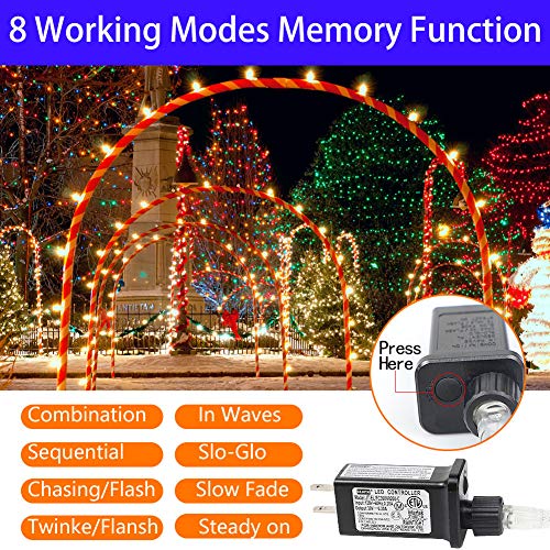 Qulist Christmas Decoration Star Lights Outdoor,317 LED 16.4Ft Christmas Tree Toppers String Lights[8 Modes& Waterproof] for Halloween Xmas New Year Holiday Birthday (Multicolor) | The Storepaperoomates Retail Market - Fast Affordable Shopping
