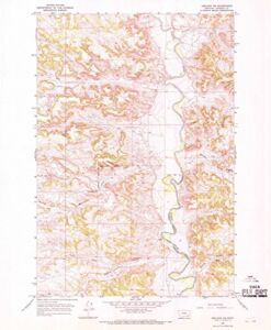 Montana Maps – 1966 Ashland, MT – USGS Historical Topographic Wall Art – 44in x 55in
