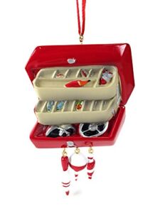 Kurt S. Adler Tackle Box with Bobbers and Lures Fishing Christmas Tree Ornament Decoration New