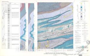 Historic Pictoric Map : Geologic map of The Ashland Quadrangle, Columbia and Schuylkill Counties, Pennsylvania, 1971 Cartography Wall Art : 44in x 28in
