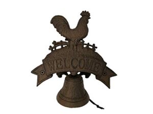 Comfy Hour Antique and Vintage Animal Collection 7″ Cast Iron Rooster Doorbell