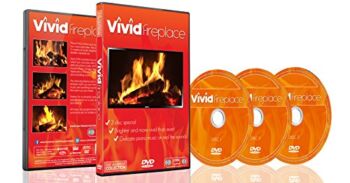 Fireplace Vivid DVD 2016 – 3 DVD Set With Extra Long Fires with Warm Colors and Sound of Burning Wood | The Storepaperoomates Retail Market - Fast Affordable Shopping