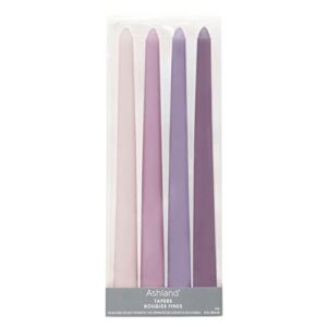 12 Packs: 4 ct. (48 Total) 10″ Mixed Purple Taper Candles by Ashland®