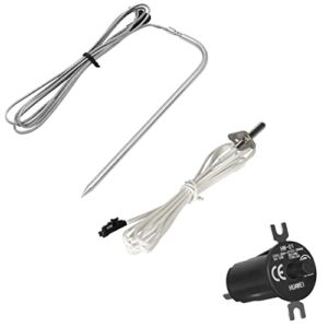 BBQ Temperature Probes and Switch Kits for Masterbuilt Digital Electric Smokers Series，Replacement for Masterbuilt Thermal Sensor and Lid/Door Switch Kit Parts.