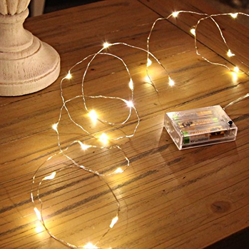 XINKAITE Led String Lights Waterproof 32.8ft led Fairy Lights Battery Operated for Wedding, Home, Garden, Party, Christmas Decoration, Warm White | The Storepaperoomates Retail Market - Fast Affordable Shopping
