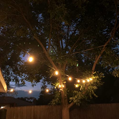 Banord 102FT (2x51FT) Outdoor String Lights, Backyard String Lights with Dimmable 2W LED Shatterproof Bulbs, Waterproof UL-Listed Patio Lights String for Porch Cafe Wedding | The Storepaperoomates Retail Market - Fast Affordable Shopping
