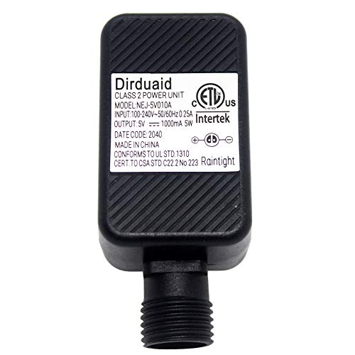 Dirduaid LED Transformer 5V 1A LED Driver Class 2 Power Supply, IP44 Waterproof Low Voltage Transformer US Adapter Plug for Christmas Light, String Light Indoor Outdoor Use | The Storepaperoomates Retail Market - Fast Affordable Shopping