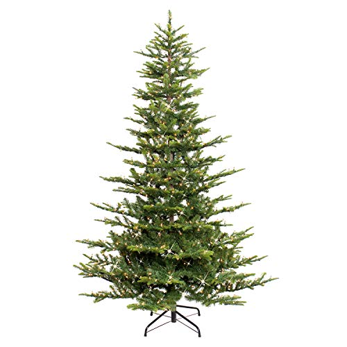 Puleo International 7.5 Foot Pre-Lit Aspen Fir Artificial Christmas Tree with 700 UL Listed Clear Lights Green | The Storepaperoomates Retail Market - Fast Affordable Shopping
