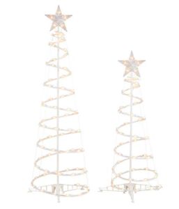 Holiday Time 2pk Light Up Clear Spiral Trees by Holiday Time