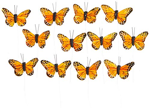 Shinoda Design Center Orange 12 Piece Monarch Butterfly Decor | The Storepaperoomates Retail Market - Fast Affordable Shopping