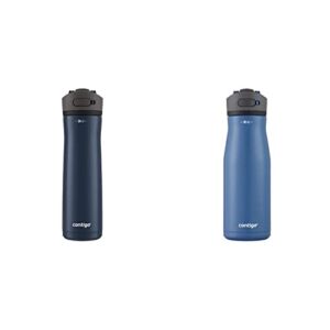 Contigo Ashland Chill 2.0 Water Bottle with AUTOSPOUT Lid | Stainless Steel Water Bottle, 24 oz., Blueberry & AUTOSPOUT Water Bottle, 32oz, Blue Corn