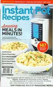 INSTANT POT RECIPES MAGAZINE, AMAZING MEALS IN MINUTES ! UPDATED SPECIAL EDITION ISSUE, 2021 DISPLAY UNTIL MARCH, 29th 2021 ( PLEASE NOTE: ALL THESE MAGAZINES ARE PET & SMOKE FREE MAGAZINES. NO ADDRESS LABEL. FRESH FROM NEWSSTAND) (SINGLE ISSUE MAGAZINE)