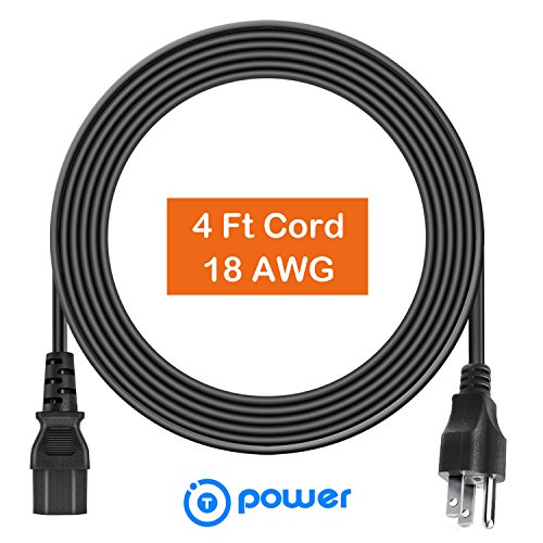 T POWER (4 FT) Long 3 Prong AC Power Cord Compatible with Instant Pot Pressure Cookers, Rice Cookers, Soy Milk Makers, and Other Kitchen Appliances Power Cord Model PC-WAL1 (3pin) | The Storepaperoomates Retail Market - Fast Affordable Shopping