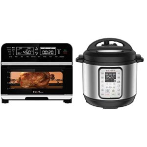 Instant Omni Pro 14-in-1 Air Fryer, Rotisserie and Convection Oven & Duo Plus 9-in-1 Electric Pressure Cooker, Rice Cooker, Steamer, Sauté, Warmer & Sterilizer,8 Quart Stainless Steel/Black
