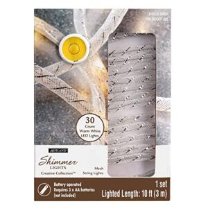 12 Pack: 30ct. Warm White LED Mesh Light Set by Ashland® Creative Collection™