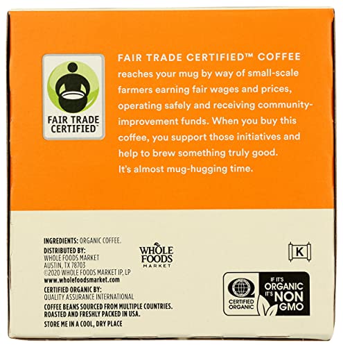 365 by Whole Foods Market, Coffee Breakfast Blend City Roast Pods Organic 12 Count, 4.6 Ounce (Packaging May Vary) | The Storepaperoomates Retail Market - Fast Affordable Shopping