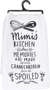 Primitives by Kathy LOL Cotton Dish Towel, 28-Inches Square, Mimi’s Kitchen