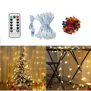 Star String Lights，100 LED 33ft USB Powered Twinkle Decorations Lights with Remote for Room Decor Outdoor & Indoor Fairy String Ligts for Christmas Party Wedding Holiday, 8 Lighting Modes