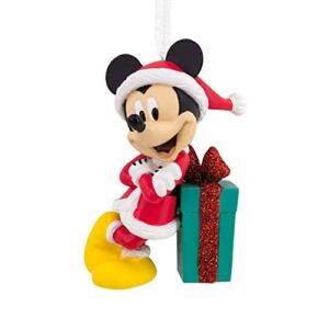 Hallmark Mickey Mouse and Present Christmas Ornament