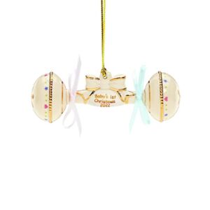 Lenox 2022 Baby’s First Christmas Rattle Ornament, 0.20 LB, Ivory