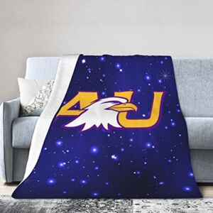 Thgjhya Ashland University Logo Fleece Blanket, Very Soft Microfiber Flannel Blanket for Couch Warm and Cozy for All Seasons
