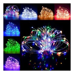 100LEDs 33Ft LED Fairy Lights USB Powered LED String Lights with Remote, 16 Color Changing Lights Twinkle Firefly Lights for Bedroom Party Wedding Christmas, Patio