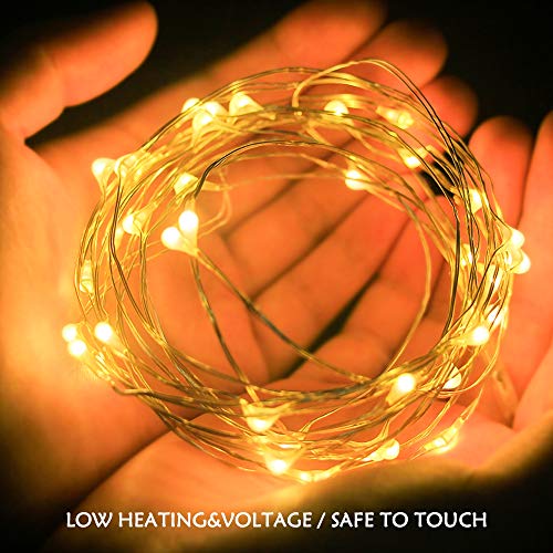 4 Pack 50 Led Fairy Lights Battery Operated with 8 Modes Remote Control Timer 16.5 Feet Waterproof Copper Wire Twinkle String Lights for Home Indoor outdoor Decor (Warm White) | The Storepaperoomates Retail Market - Fast Affordable Shopping