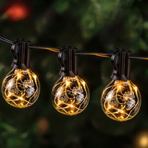 ilikable LED Outdoor String Lights – 38.5FT 30+3Bulbs G40 Globe String Lights – UL Listed LED Patio String Light – Waterproof Decorative String Lights for Backyard Wedding BBQ Party Garden Decoration